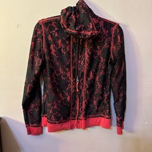 Harley Davidson reversible hoodie with lace